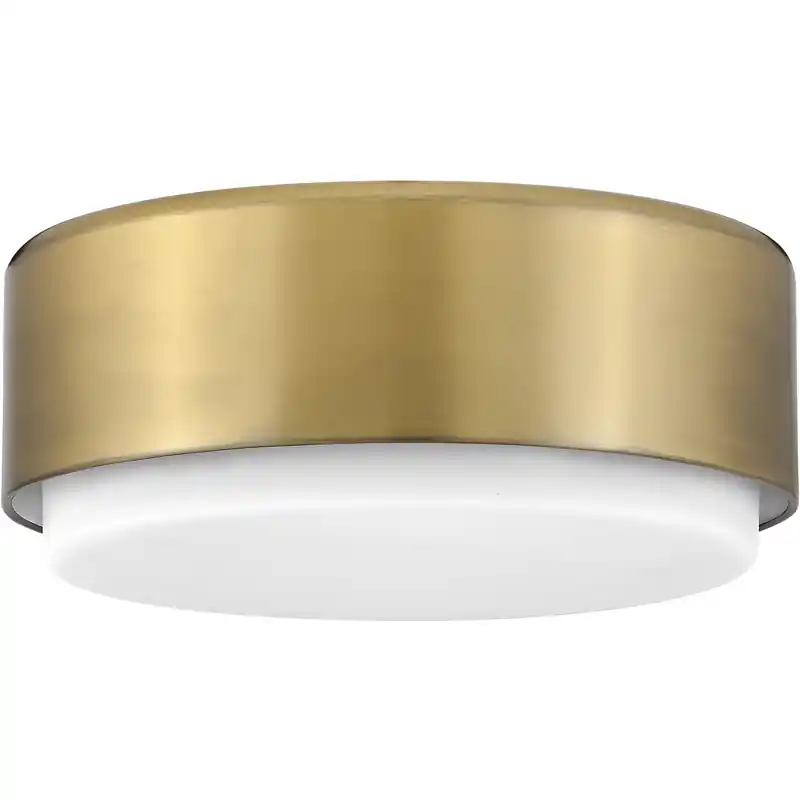 Original Cedric 2 Light 12 inch Lacquered Brass Indoor Foyer Flush Mount Ceiling Light