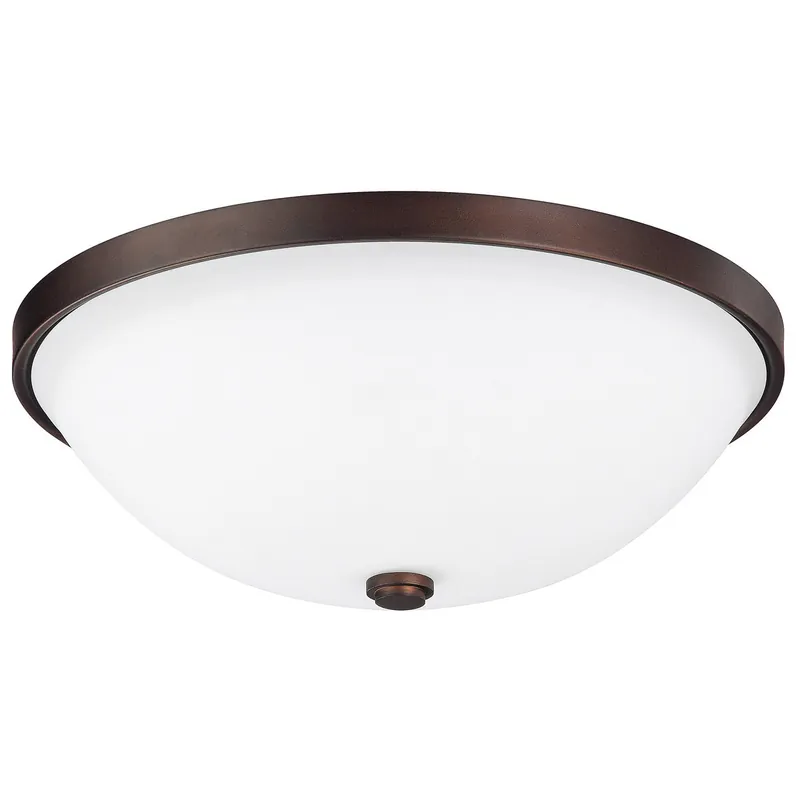 Certified Perkins 2 Light 12.5 inch Burnished Bronze Flush Mount Ceiling Light