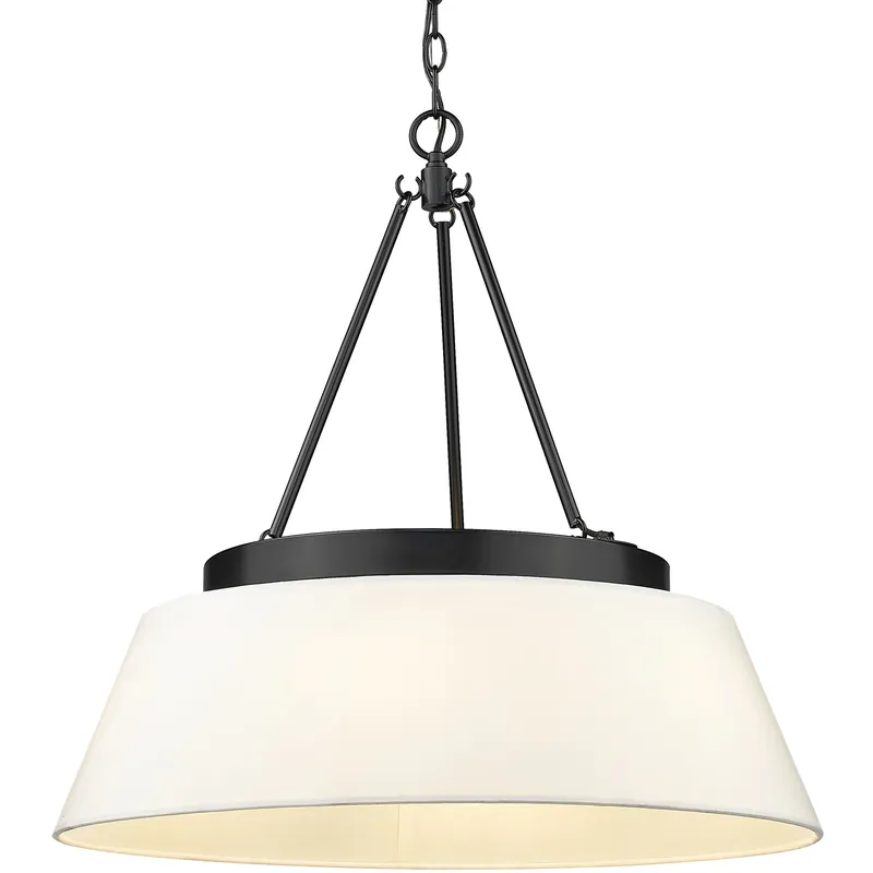 Penn 26 inch 60.00 watt Matte Black Chandelier Ceiling Light In Demand