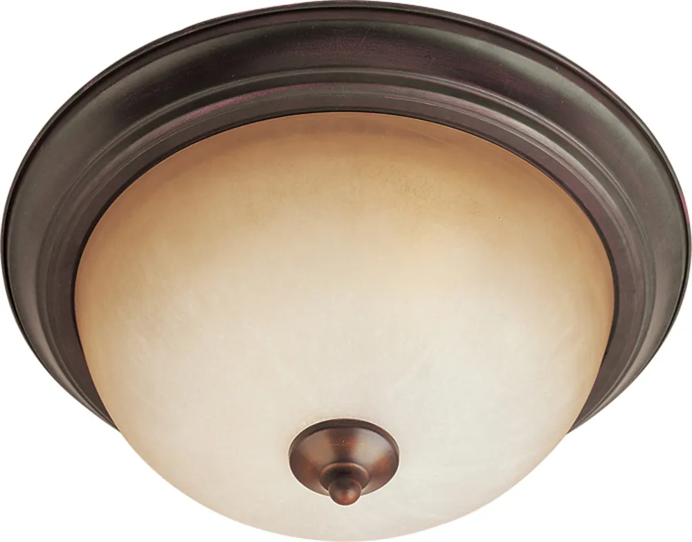 Special Discount Essentials - 584x 2 Light 13.5 inch Oil Rubbed Bronze Flush Mount Ceiling Light in Wilshire
