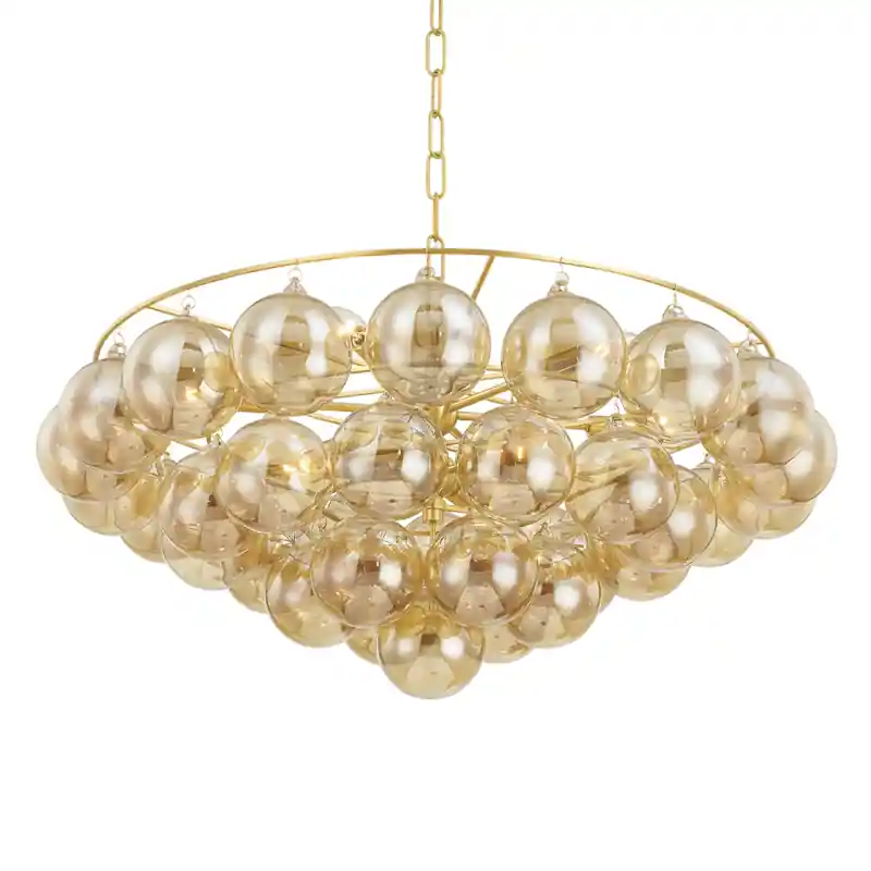 Mimi 9 Light 32 inch Aged Brass Chandelier Ceiling Light Same Day Shipping