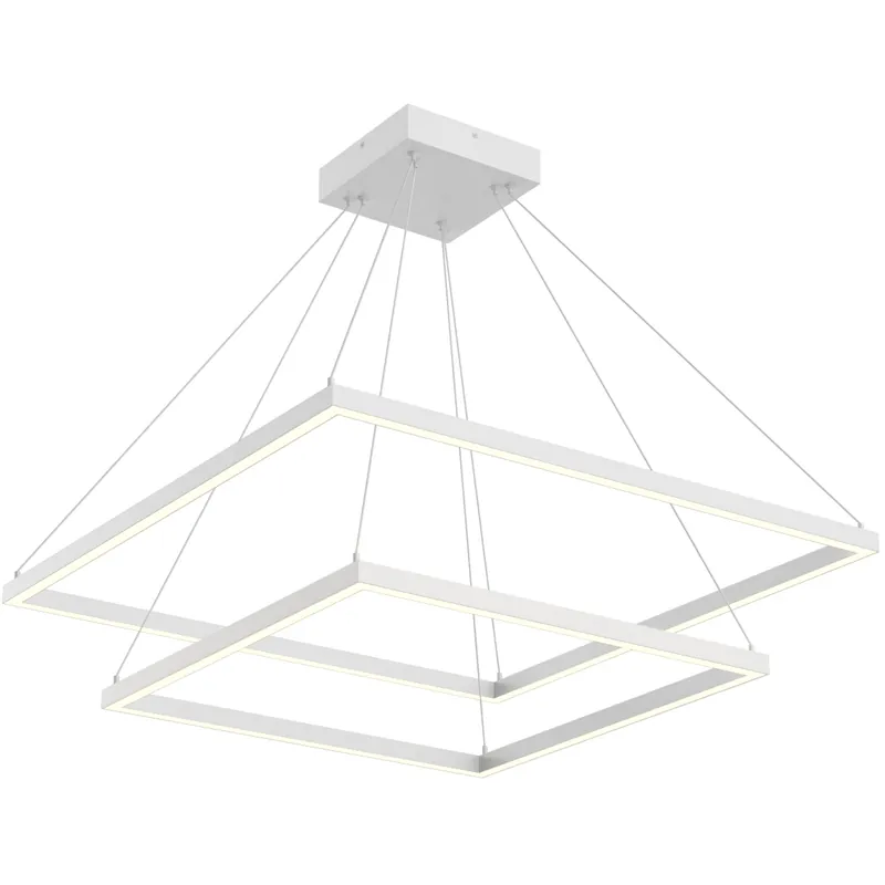Secure Checkout Piazza LED 31.5 inch White Chandelier Ceiling Light