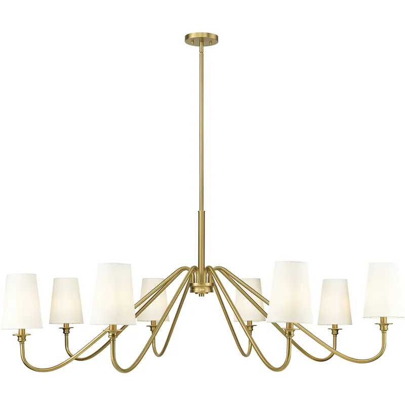 Place Order Gianna 8 Light 60.25 inch Modern Gold Chandelier Ceiling Light