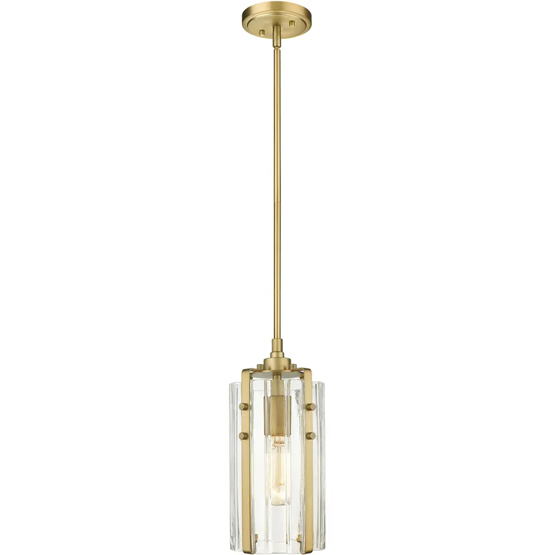 Alverton 1 Light 5.5 inch Rubbed Brass Pendant Ceiling Light in Rubbed Bronze Hassle-Free Returns