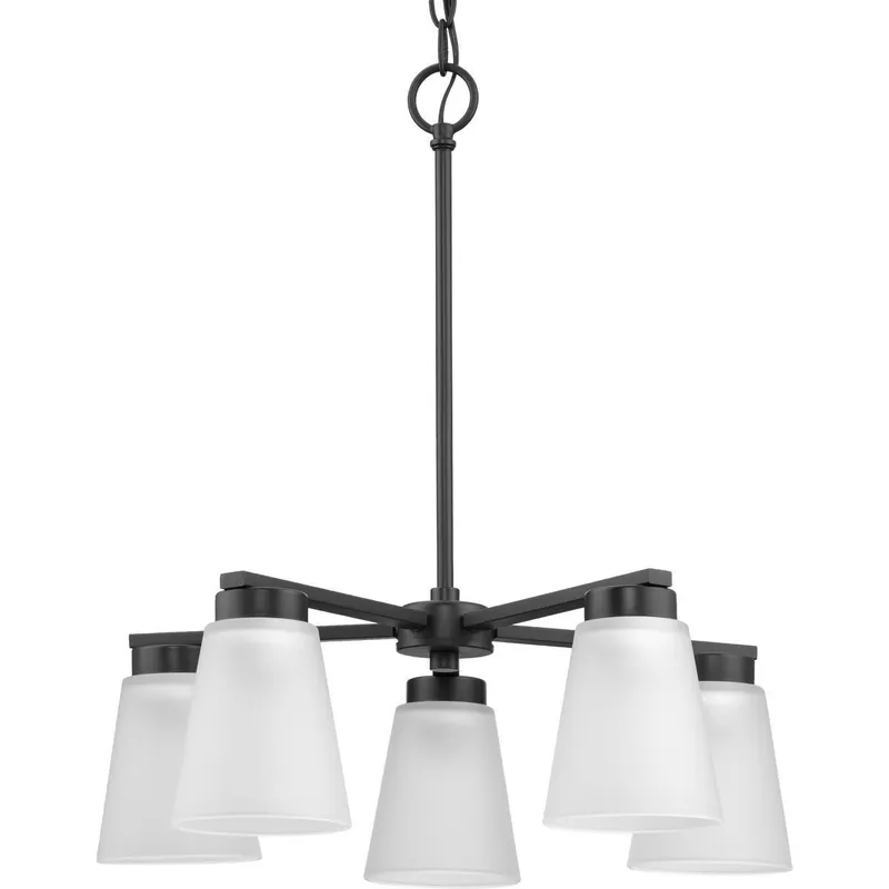 Brand New Tanner 5 Light 20.5 inch Matte Black Chandelier Ceiling Light