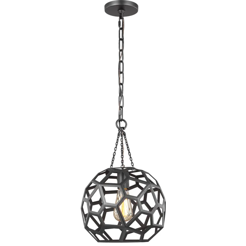 Get Yours AH by Alexa Hampton Feccetta 1 Light 11 inch Midnight Black Pendant Ceiling Light