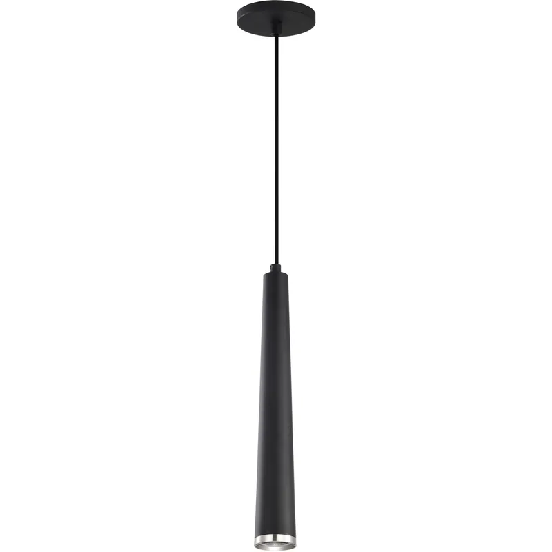 Melrose LED 2.4 inch Matte Black and Brushed Nickel Pendant Ceiling Light Clearance