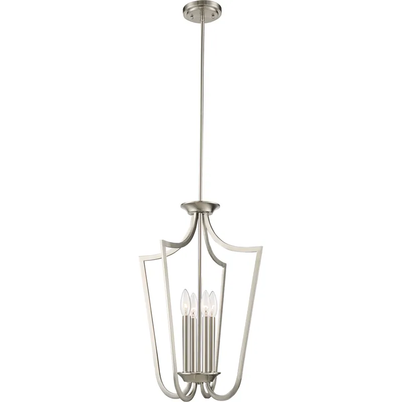 Laguna 4 Light 14 inch Brushed Nickel Pendant Ceiling Light New Arrival