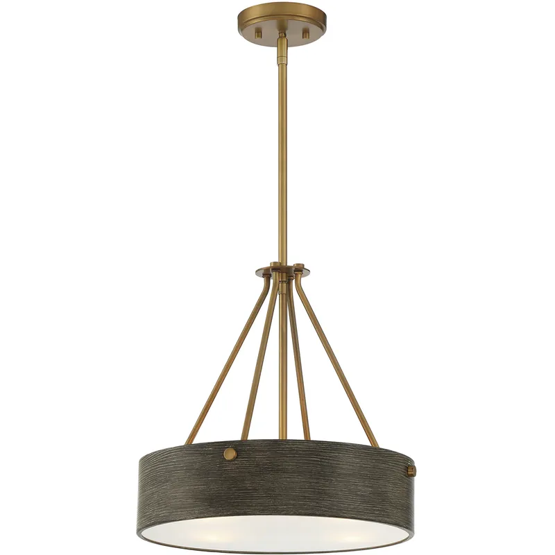 Erba 3 Light 16 inch Old Satin Brass Pendant Ceiling Light Special Discount