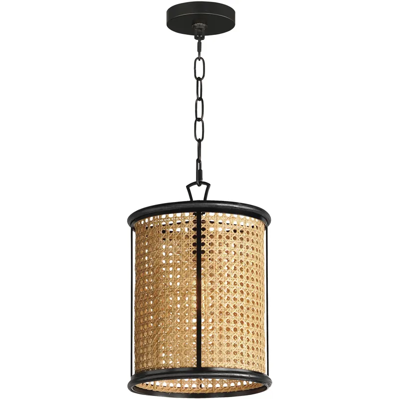 Cane 1 Light 10 inch Black Single Pendant Ceiling Light Brand New