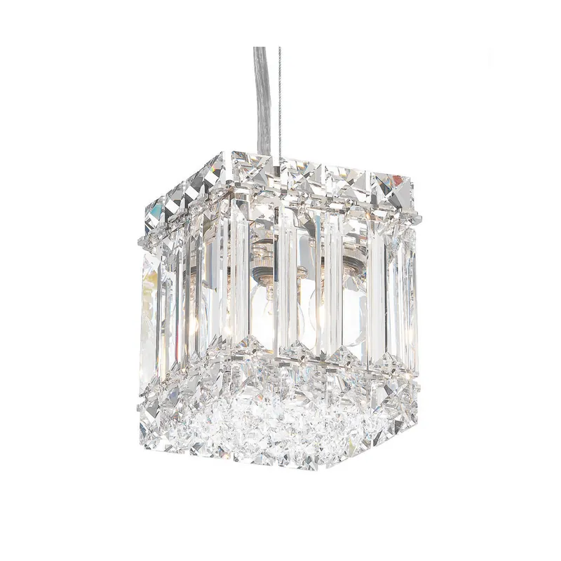 Quantum 2 Light 4 inch Stainless Steel Mini Pendant Ceiling Light in Optic Top Rated