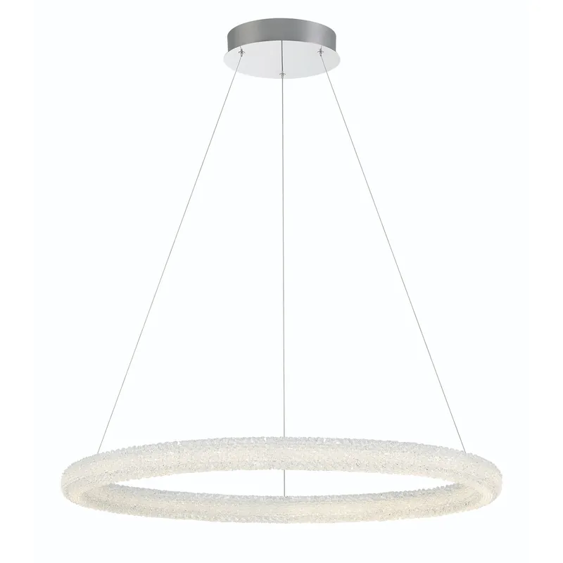 Special Offer Sassi LED 36 inch Chrome Chandelier Ceiling Light