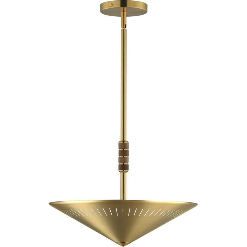While Supplies Last Helsinki 2 Light 16 inch Natural Aged Brass Single Pendant Ceiling Light