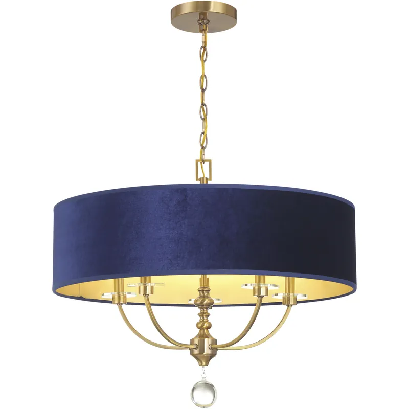 Final Sale Van Noord 5 Light 26.13 inch Oxidized Aged Brass Pendant Ceiling Light