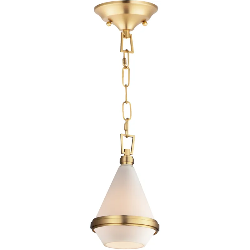 Authentic Giza 1 Light 5 inch Satin Brass Mini Pendant Ceiling Light