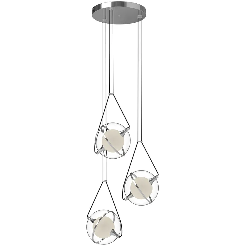 Limited Time Aries LED 17.63 inch Chrome Chandelier Ceiling Light