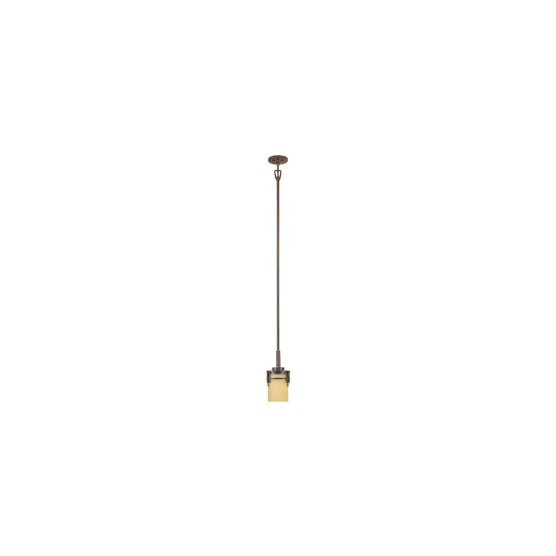 Viral Mission Ridge 1 Light 6 inch Warm Mahogany Mini Pendant Ceiling Light