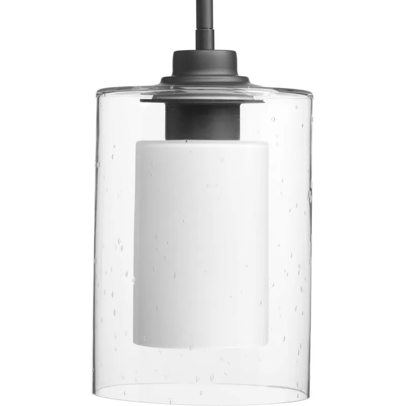 Fast Shipping Double Glass 1 Light 5.88 inch Graphite Mini-Pendant Ceiling Light