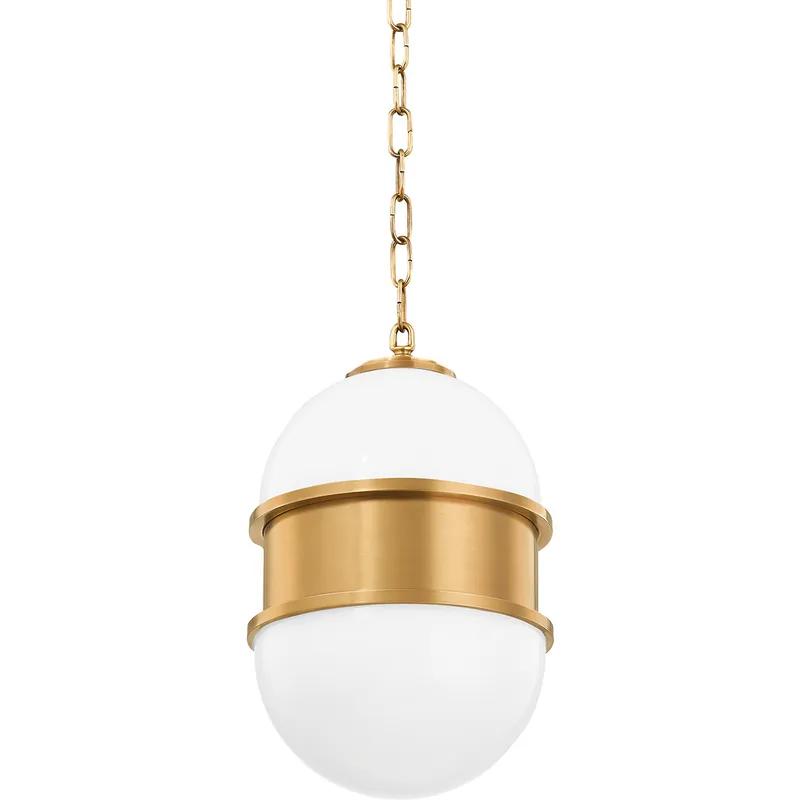Low Price Broomley 1 Light 10 inch Vintage Brass Pendant Ceiling Light