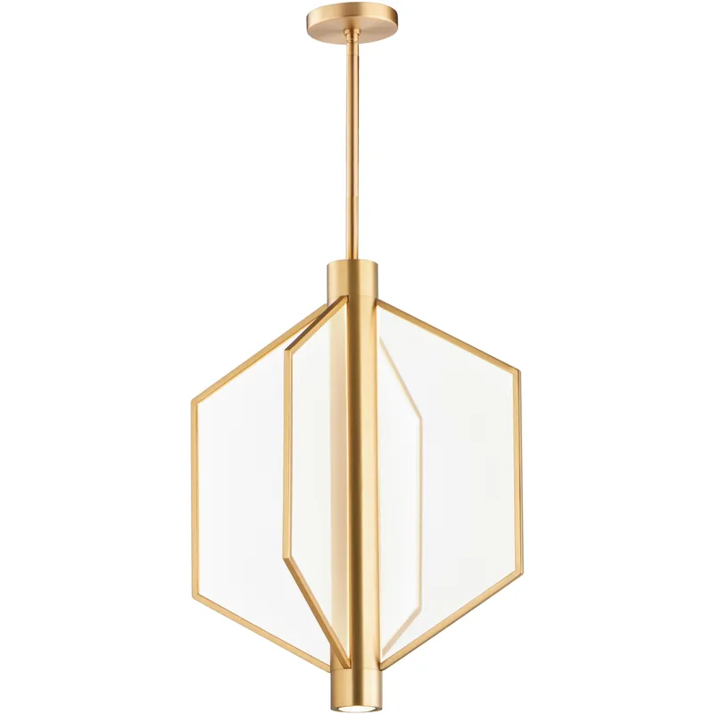 Telstar LED 18 inch Natural Aged Brass Single Pendant Ceiling Light Express Delivery