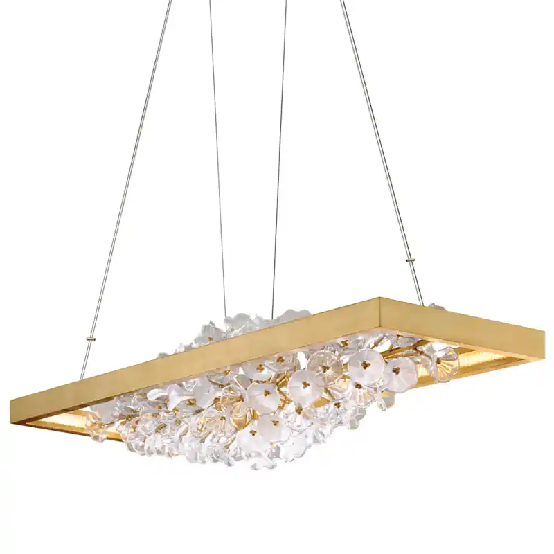 Jasmine LED 60 inch Gold Leaf Island Light Ceiling Light Markdown