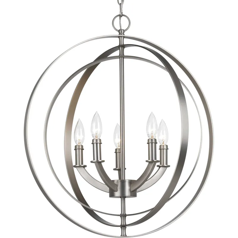 Order Now Buster 5 Light 22 inch Burnished Silver Chandelier Ceiling Light