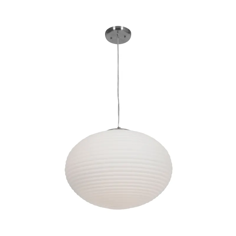High Quality Callisto LED 18 inch Brushed Steel Pendant Ceiling Light
