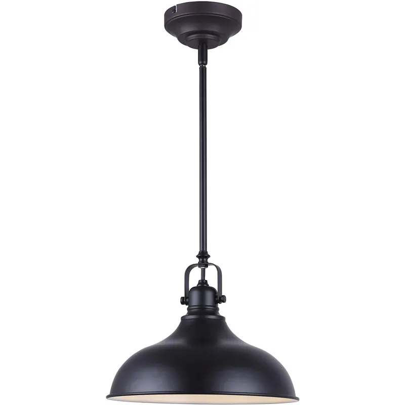 Super Sale Madison LED 12 inch Black Pendant Ceiling Light