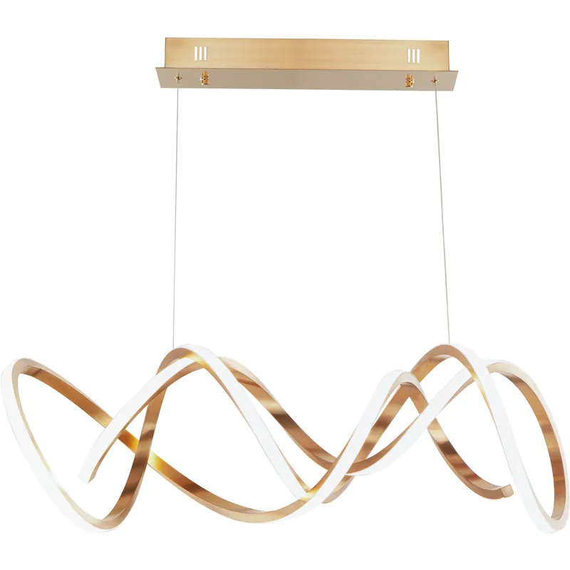 Super Sale Signature LED 15.75 inch Brushed Champagne Single Pendant Ceiling Light