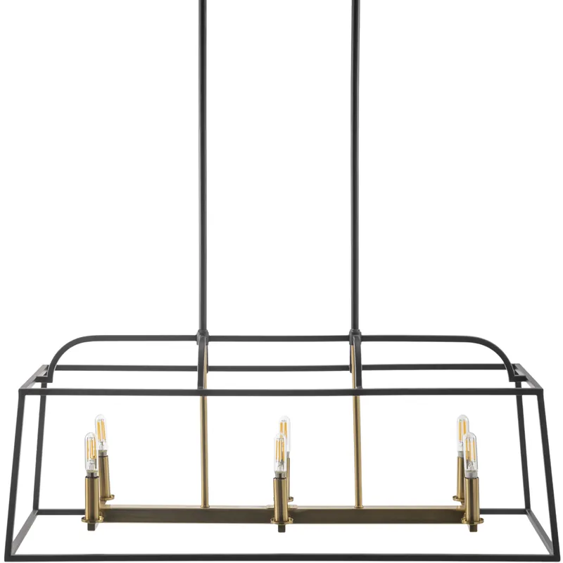 Possini 6 Light 12 inch Black Chandelier Ceiling Light Today Only