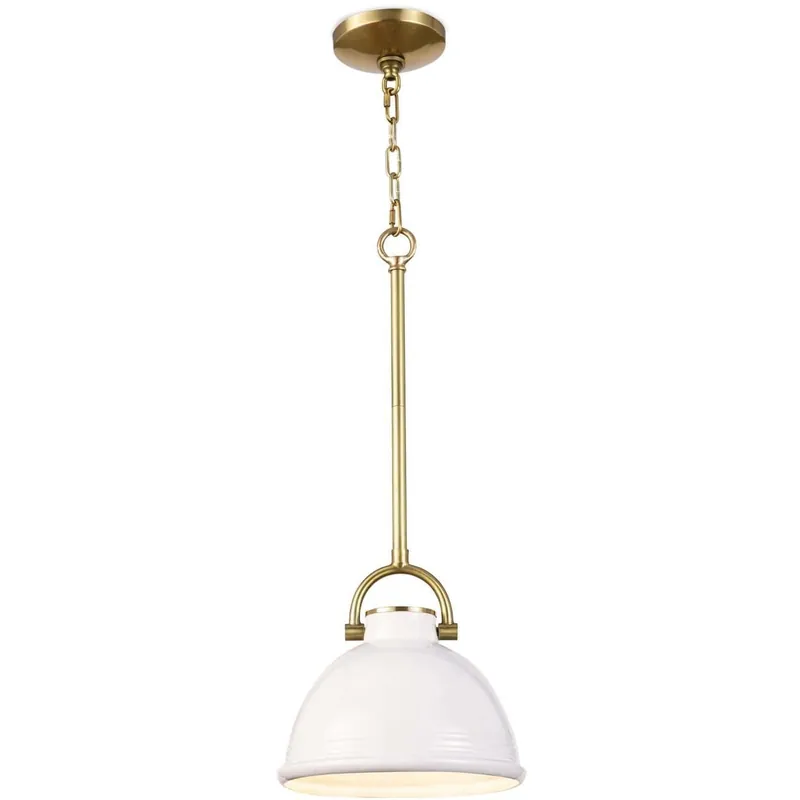 Eloise 1 Light 9.5 inch White Pendant Ceiling Light, Small Viral
