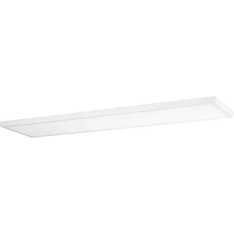 Brand New Everlume LED Satin White Linear Panel Flush Mount Ceiling Light, Progress LED