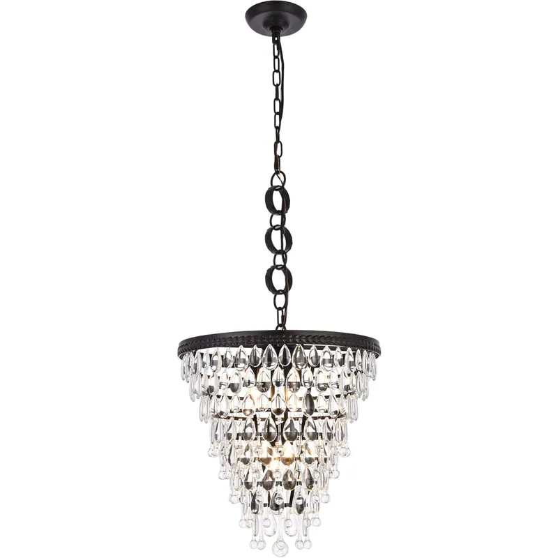Nordic 5 Light 18 inch Black Pendant Ceiling Light Factory Price