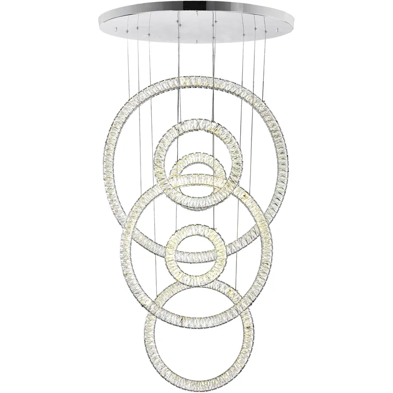 Celina LED 5 inch Chrome Down Chandelier Ceiling Light Top Rated