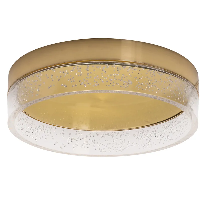 Maggie LED 12 inch Satin Brass Flush Mount Ceiling Light Best Choice