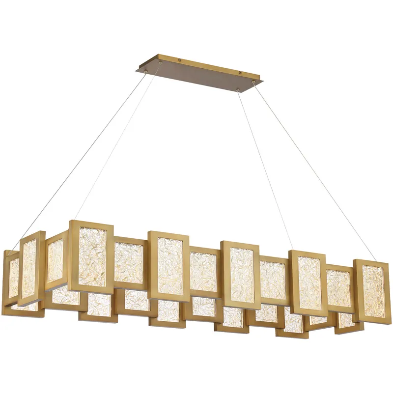 Fury LED 18 inch Aged Brass Chandelier Ceiling Light in 48in. Buy Direct