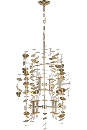 Yukari 16 Light 30.38 inch Polished Brass Chandelier Ceiling Light Today Only