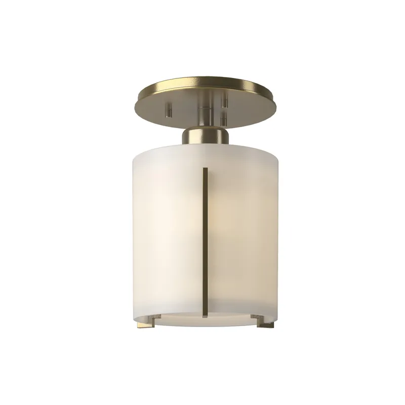 Buy Today Exos Round 1 Light 6 inch Modern Brass Semi-Flush Ceiling Light, Round