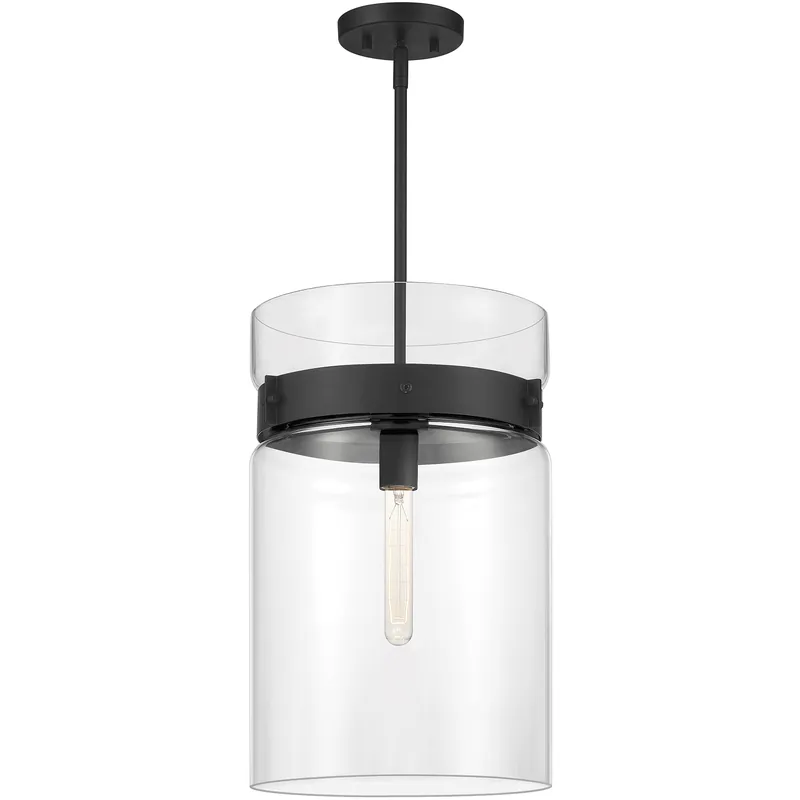 New Release Midnight LA 1 Light 12 inch Matte Black Pendant Ceiling Light