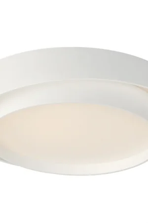 Ziggurat LED 24 inch White Flush Mount Ceiling Light Must Have