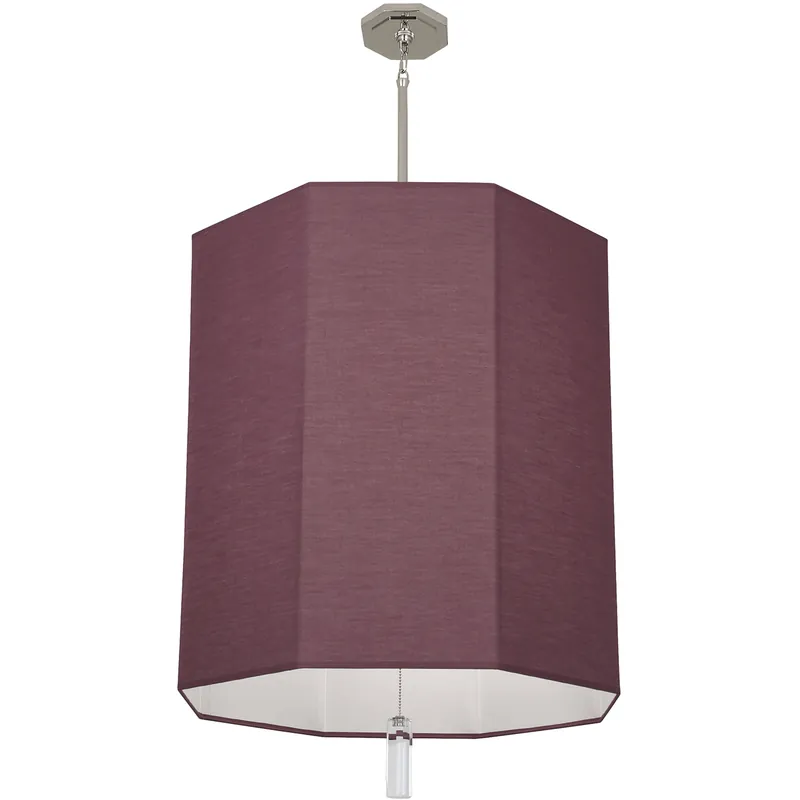 Kate 6 Light 23.75 inch Polished Nickel Pendant Ceiling Light in Vintage Wine Wholesale