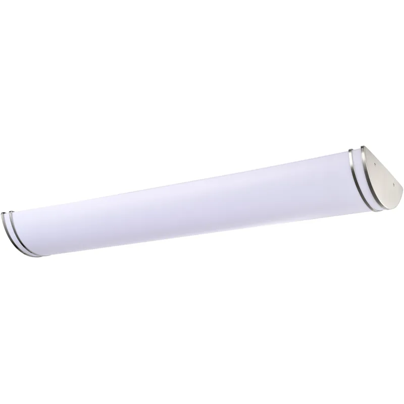 Glamour LED 12 inch Brushed Nickel Linear Flush Ceiling Light Direct From Factory