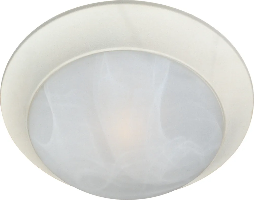 Essentials - 585x 3 Light 17 inch Textured White Flush Mount Ceiling Light in Marble Hot Picks