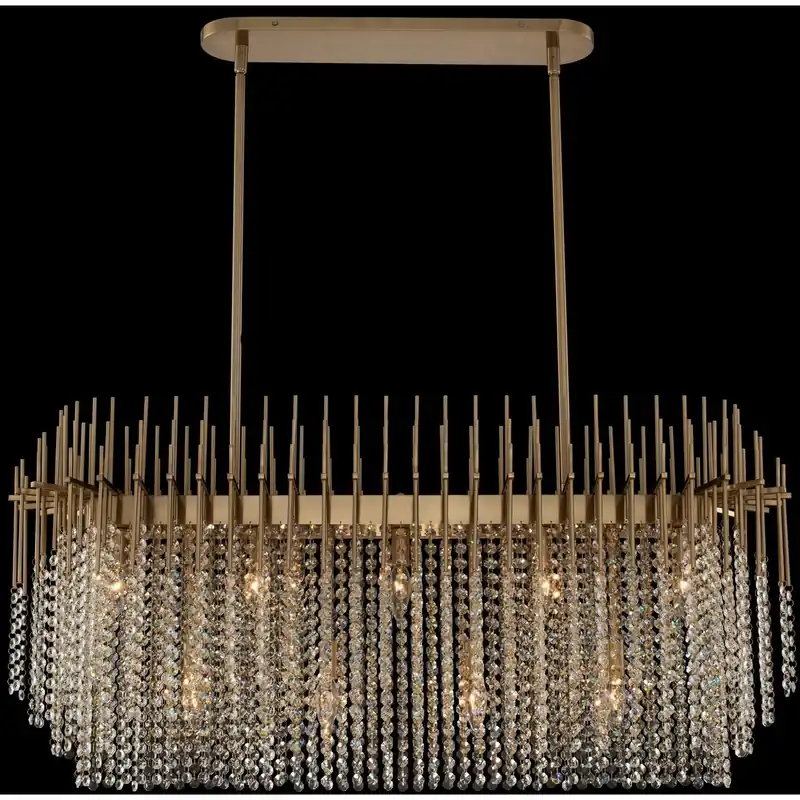 Estrella Island Light Ceiling Light in Brushed Champagne Gold Deal