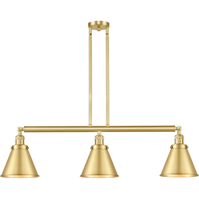 Franklin Restoration Appalachian LED 40 inch Satin Gold Island Light Ceiling Light, Franklin Restoration Free Shipping