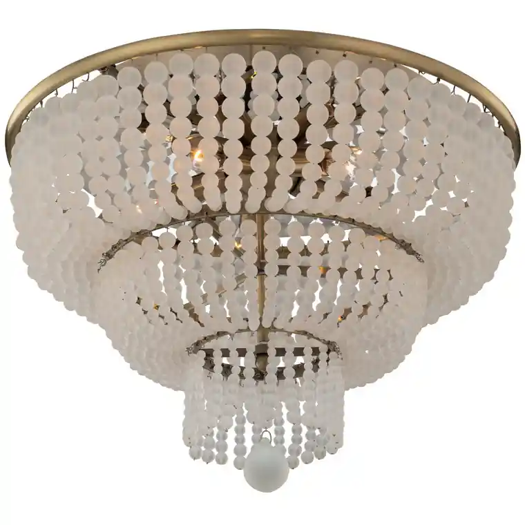 Esperanza 5 Light 18 inch Brushed Champagne Gold Flush Mount Ceiling Light Wholesale