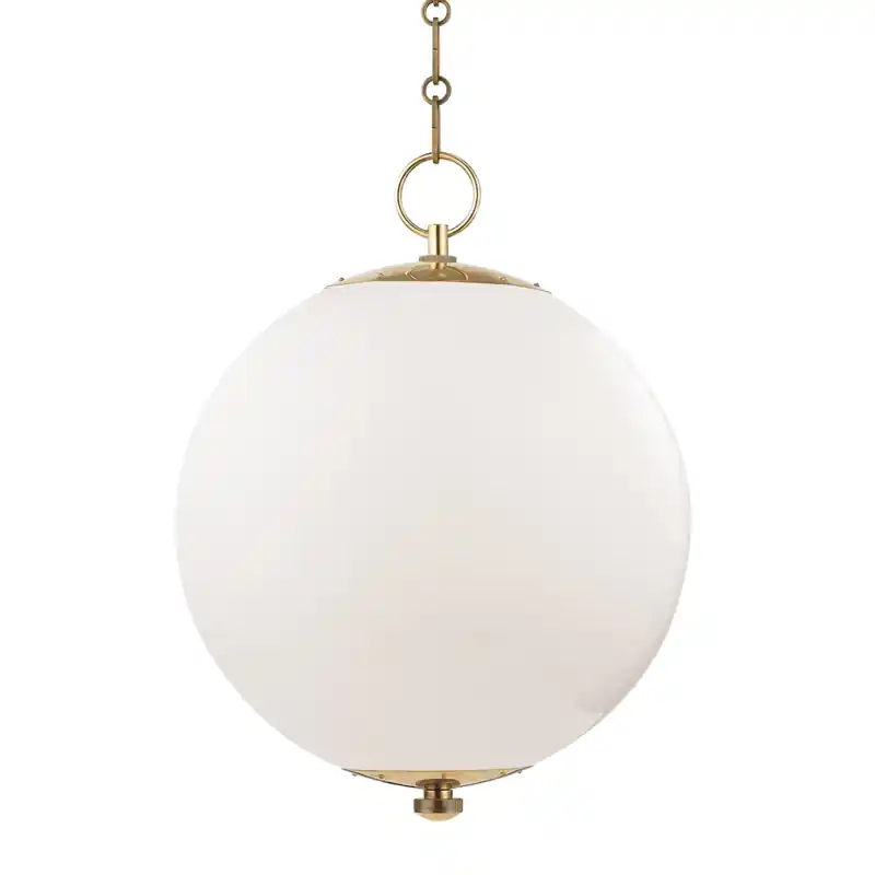 Deal Sphere No.1 1 Light 16 inch Aged Brass Pendant Ceiling Light