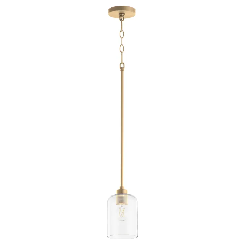 Deal Tribute 1 Light 5 inch Aged Brass Pendant Ceiling Light