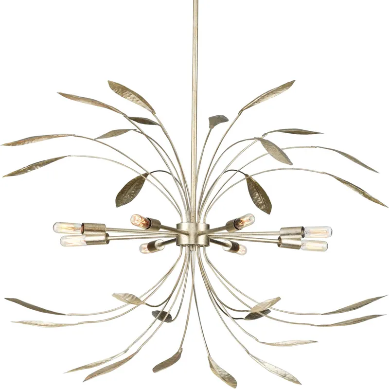 Mariposa 8 Light 36 inch Gilded Silver Pendant Ceiling Light Exclusive Offer