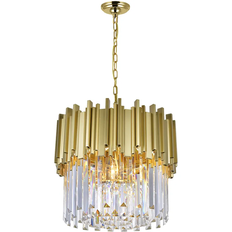 Best Choice Deco 4 Light 16 inch Medallion Gold Down Chandelier Ceiling Light